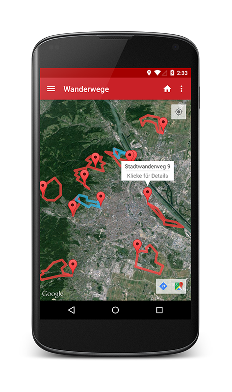 Wanderwege Wien Screenshot