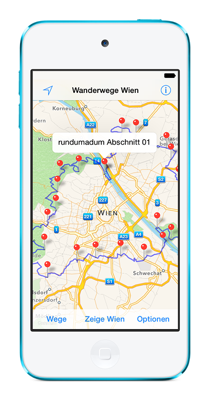WandernWien iOS Screenshot